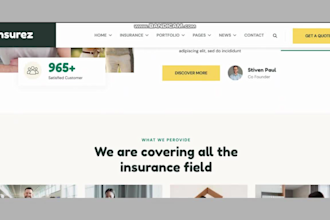 create life insurance website for final expense, medicare, health insurance