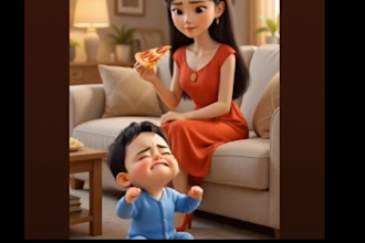 create 2d 3d ai cartoon animation, ai kids storytelling, rhymes and music videos