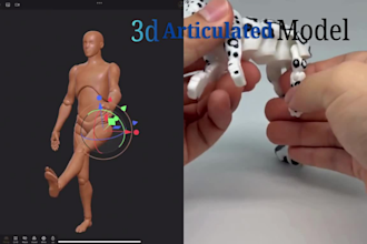 design 3d articulated model 3d printed toy 3d printed articulated toy design bjd
