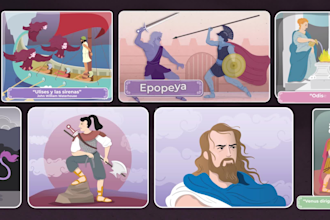 creation of educational illustrations, infographics and graphic materials