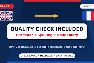 translate english to french 1000 words