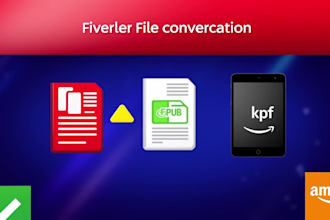 professional ebook formatting convert PDF to epub, kindle
