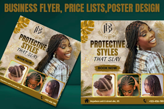 make eye catching flyer for beauty salon, spa, lash, hair extension