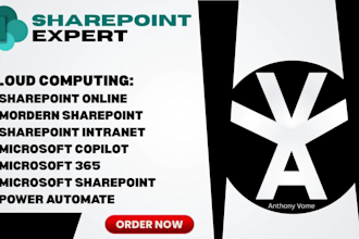 develop sharepoint site branding intranet spfx webpart power apps ai automate365
