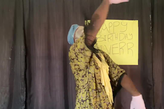 make a funny happy birthday video with customized messages