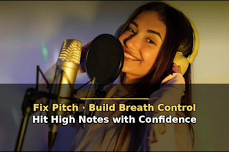 provide online vocal coaching for female singer and voice lessons for beginners