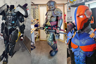 create 3d wearable cosplay armor 3d helmet design  cosplay creation 3d armor stl
