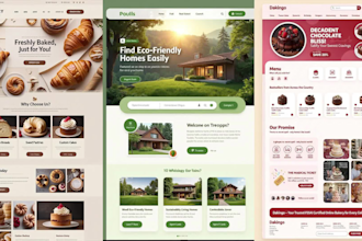 design website and app UI UX with interactive prototype in adobe xd