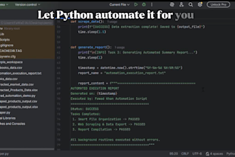 create python automation and workflow scripts