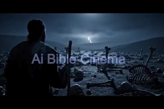 create ai bible story, bible story, bible illustration, christian video, ai cat
