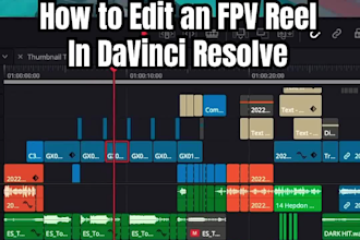 edit cinematic fpv drone videos and reels in davinci resolve