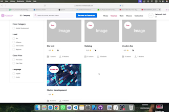 develop learning management system mobile and web app