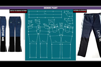 create professional sewing pattern for clothing