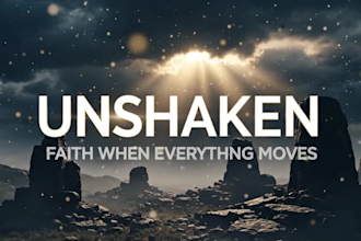 create a cinematic sermon bumper, church intro and sermon series opener