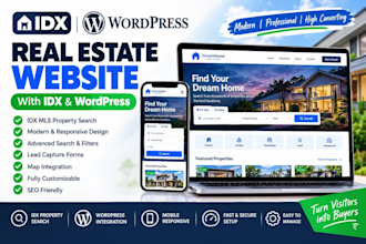 build a wordpress real estate website with idx and mls integration idx website
