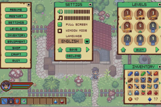 create pixel icons, inventory icons and game UI asset