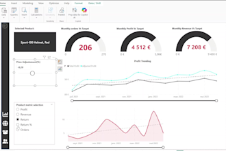 create professional power bi dashboards and KPI reports