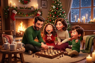 create 3d christmas animation video santa claus and ai storytelling video