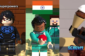 create lego style 3d animation videos in blender