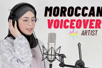 record a creative moroccan darija voiceover tone
