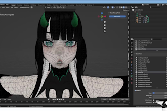 make 52 arkit facial blendshapes for mocap, mmd, vrchat, vrm, vroid, vuforia