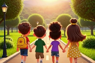 do children story book illustration children book into kids animation videos
