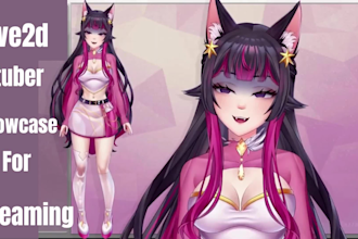 create express  vtuber model commissions, live2d with rigging