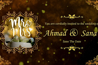 design luxury elegant wedding invitation card