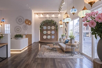 do commercial interior,3d rendering office, cafe, showroom interior very fast