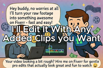 do a profesional funny video editing for any platform