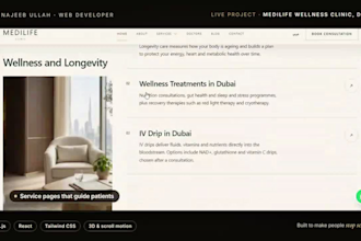 create a 3d animated website in next js
