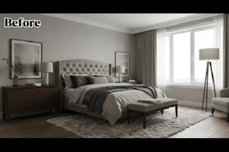 edit before and after home renovation videos