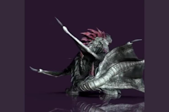 sculpt 3d creature model 3d animal model 3d dinosaur dragon monster for printing
