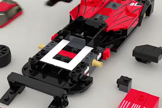 design lego model, custom moc car 3d lego model technic vehicle with instruction