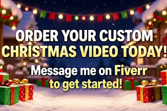 create christmas and new year greeting videos for you