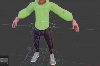 fix, repair and improve your character rig and weight paint in maya and blender