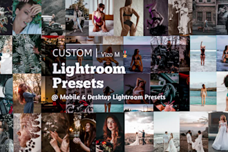 create professional lightroom presets instagram photography