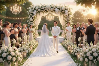 ai wedding video, cinematic love story, wedding invitation ai wedding video