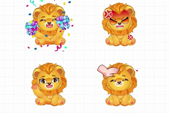 draw chibi pngtuber kawili chibi anime live2d vtuber model pngtuber chibi emote