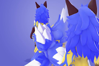 create custom vrchat avatar furry avatar vrc avatar vtuber fursona VR character