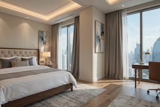 do realistic virtual staging for real estate and empty room photos