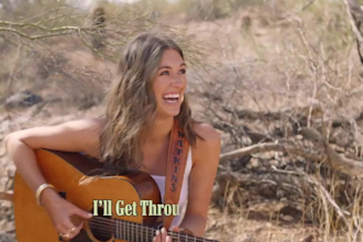 visualize and record authentic female country music, sunset country songwriting
