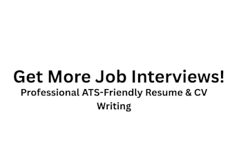 write, edit and format a professional ats friendly resume and CV