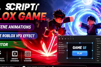 full script roblox game cutscene animations create roblox vfx effect ui editor