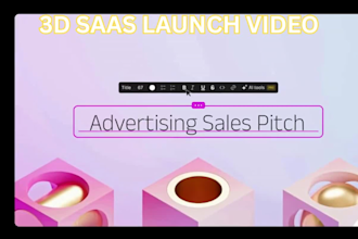 create 3d saas demo video and saas launch video with saas animation graphics