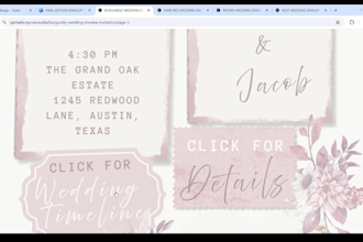 design wedding invitation website
