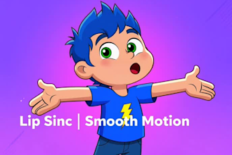 create custom adobe character animator puppet with full rigging and lip sync