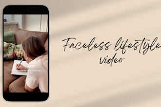 record a faceless aesthetic video for your website and social media
