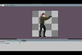 animate your pixel art character, pixel vfx, character sprites for indie game