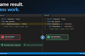 fix slow sql queries, deadlocks and indexes on sql server and postgresql
